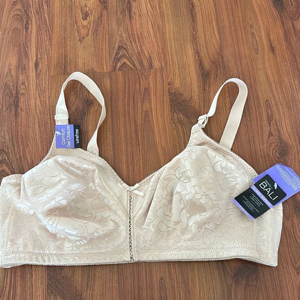 NWT Bali classic support tan wire free bra size 40D